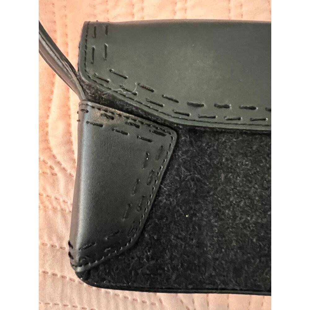 City DYNK Wool/Leather Purse Over Shoulder Flat & Long - Picture 6 of 9